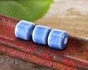 Lake Blue Porcelain Barrel 9x10mm