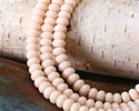Toasted Coconut Glass Rondelle 5x8mm