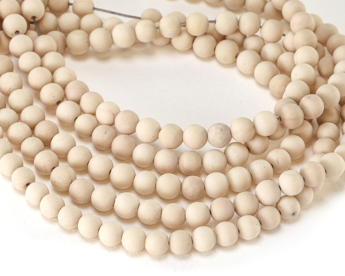 River Stone (Matte) Round 6mm
