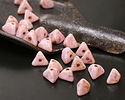 Czech Glass Luster Rose Pink Picasso Half Pinch Bead 4x7mm
