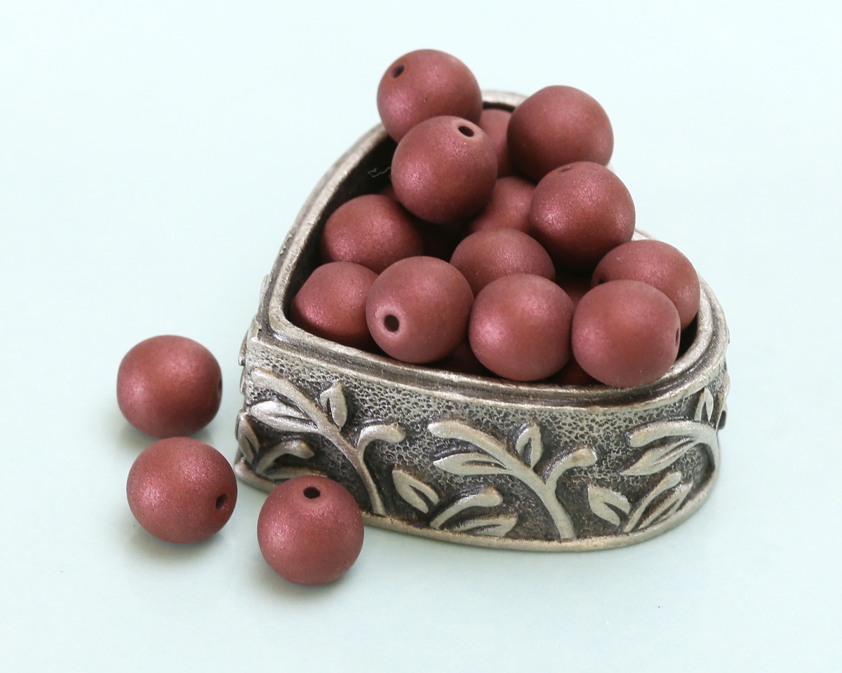 Czech Glass ColorTrends: Crushed Berry Round 6mm