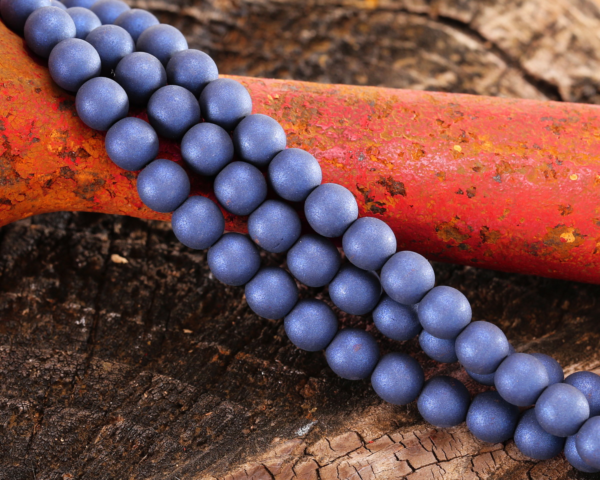 Czech Glass ColorTrends: Cobalt Glaze Round 6mm