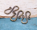 Mykonos Antique Brass (plated) Pebbles S-Hook 24x12.5mm
