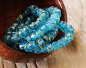 Czech Glass Matubo Matte Aquamarine w/ Rembrandt Tri-cut 2/0 Seed Bead