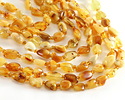 Amber (multi) Nugget 6-8x8-12mm
