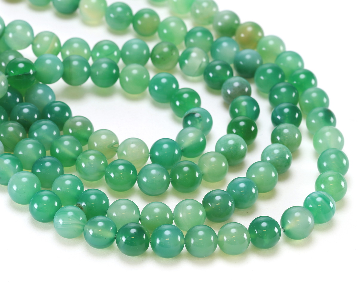 Green Agate Round 10mm