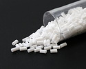 Miyuki Opaque White Bugle Bead 3mm
