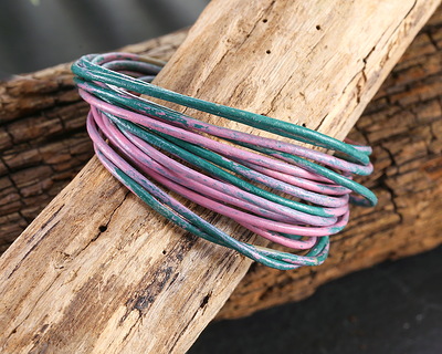 Forest Splash Round Leather Cord 1.5mm