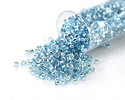 Miyuki Delica Silver Lined Aqua (DBS0044) 15/0 Seed Bead