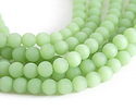 Opaque Seafoam Green Beach-Style Glass Round 8mm