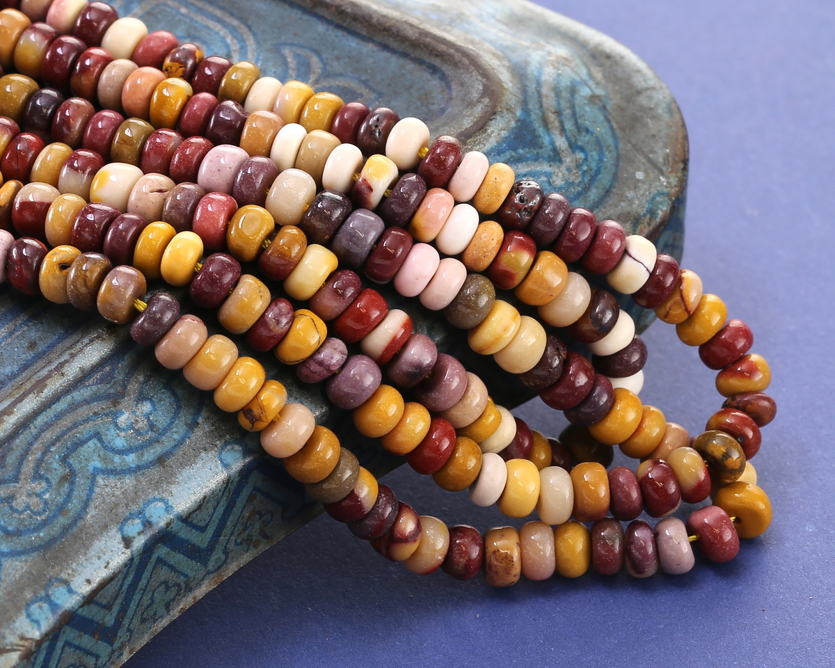 Mookaite Rondelle 2x4mm