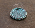 Mykonos Copper (plated) Patina Sun Coin Focal 22mm