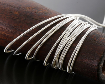 Beadalon Silver (plated) French Wire, 0.70mm, 1m/3.28ft