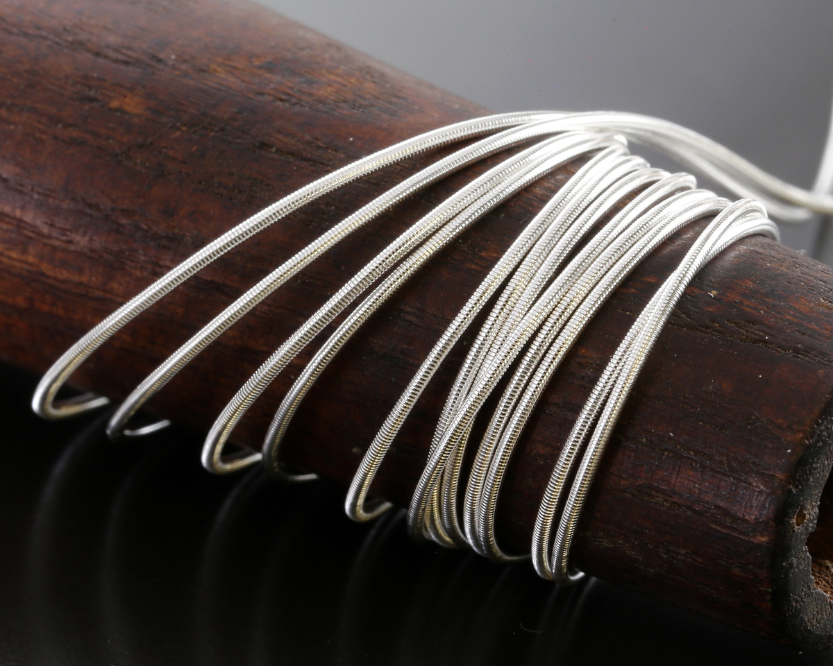 Beadalon Silver (plated) French Wire, 0.70mm, 1m/3.28ft