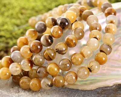 Golden Wooden Jasper Round 8mm