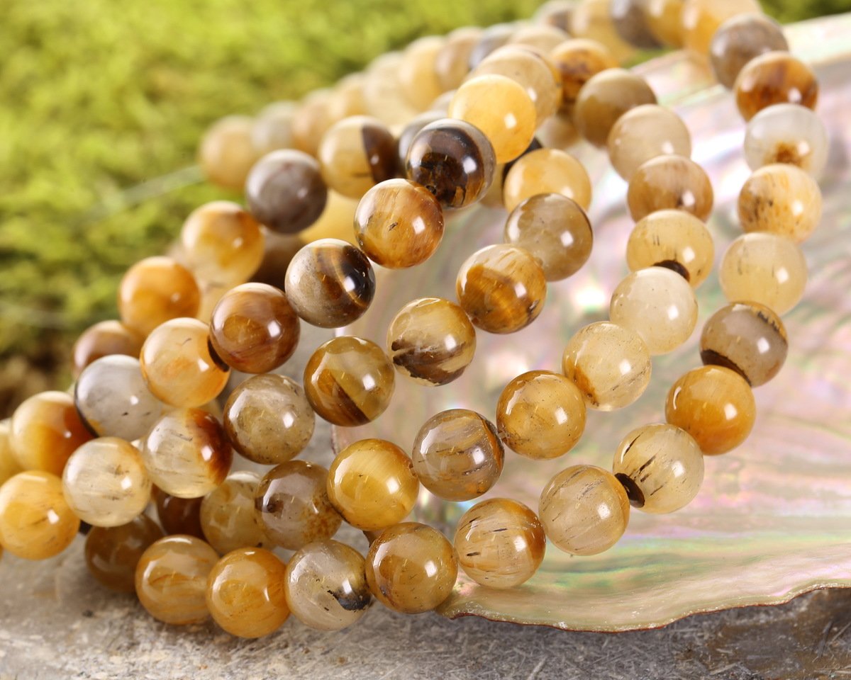 Golden Wooden Jasper Round 8mm