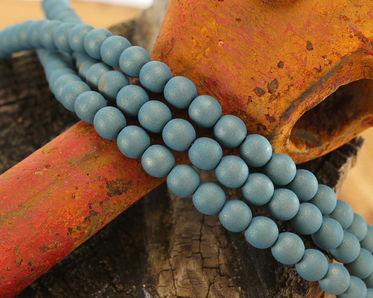 Czech Glass ColorTrends: Teal Ocean Round 6mm