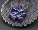 Mykonos Ceramic Iridescent Cobalt Cube 5mm