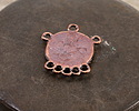 Mykonos Antique Copper (plated) Medallion Multi-Ring Chandelier Focal Link 25x28mm