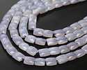 Blue Rose Quartz Faceted Puff Rectangle 8x10mm