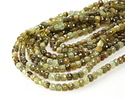 Green Garnet Microfaceted Cube 4mm