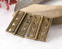 African Brass (Baule Tribe, Ivory Coast) Rectangle Focal 37x27-29mm
