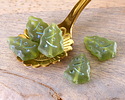 Czech Glass Matte Green AB Christmas Tree 17x12mm