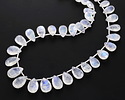 Rainbow Moonstone Graduated Faceted Teardrop 4.5-9.5x5.5-14.5mm