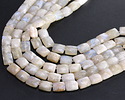 Sunset Blue Moonstone Microfaceted Rectangle 10x8mm