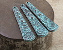 Mykonos Copper (plated) Patina Long Graduated Circle Drop Focal 8x53mm