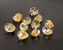 Unicorne Beads Glass Golden Nectar Teardrop 9-10mm