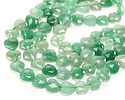 Green Strawberry Quartz Microfaceted Heart 13-14mm