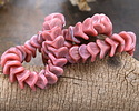 Czech Glass Pink & Lavender Silk Bellflower 12x9mm