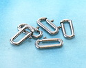 Stainless Steel Medium Oval Spring Ring Clasp 6x14mm