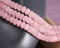 Rose Quartz Rondelle 5x8mm