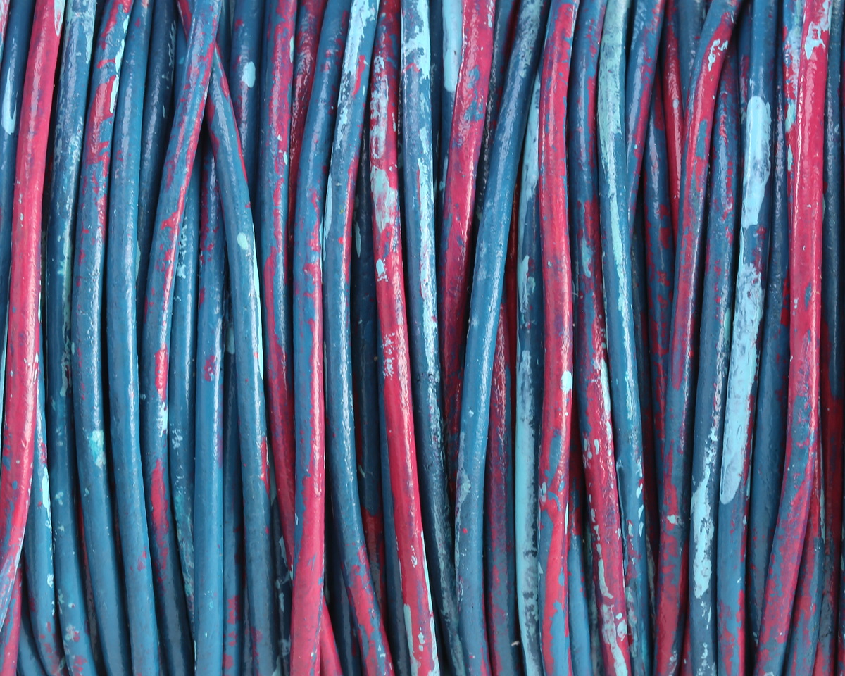 Aurora Blend Round Leather Cord 2mm
