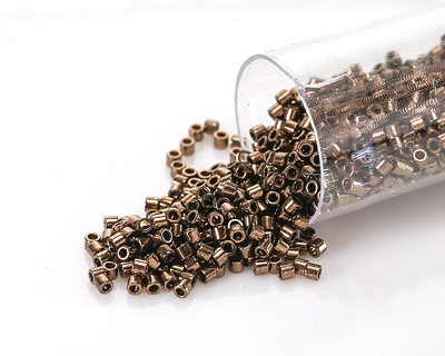 Miyuki Delica Metallic Dark Bronze (DBS0022) 15/0 Seed Bead