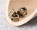Mykonos Antique Brass (plated) Cut Out Heart Bead 6.5mm