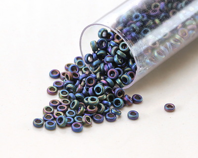 Miyuki Matte Black AB Spacer Bead 2.2mm