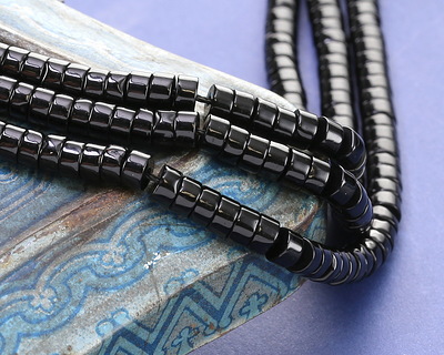 Black Obsidian Heishi 2x4mm