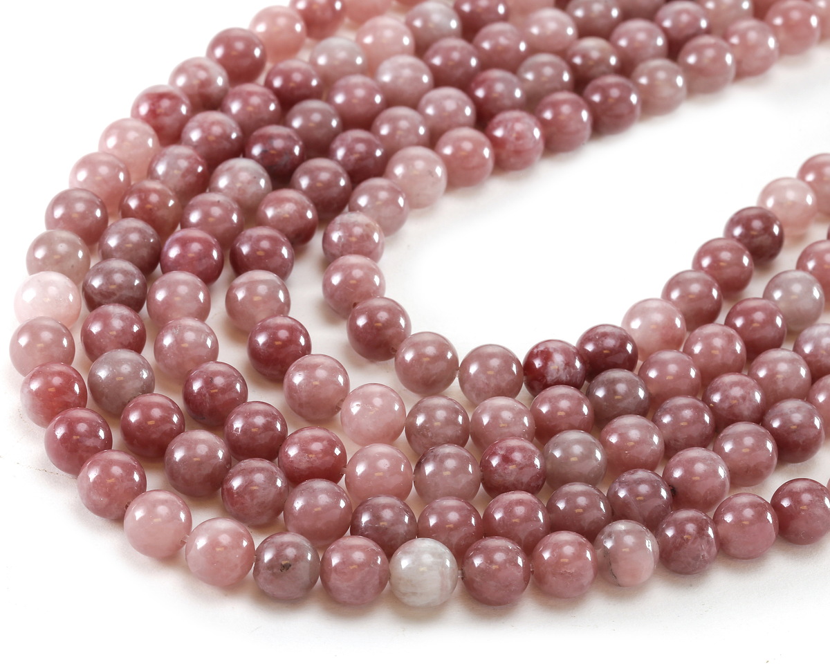 Strawberry Jade Round 8mm