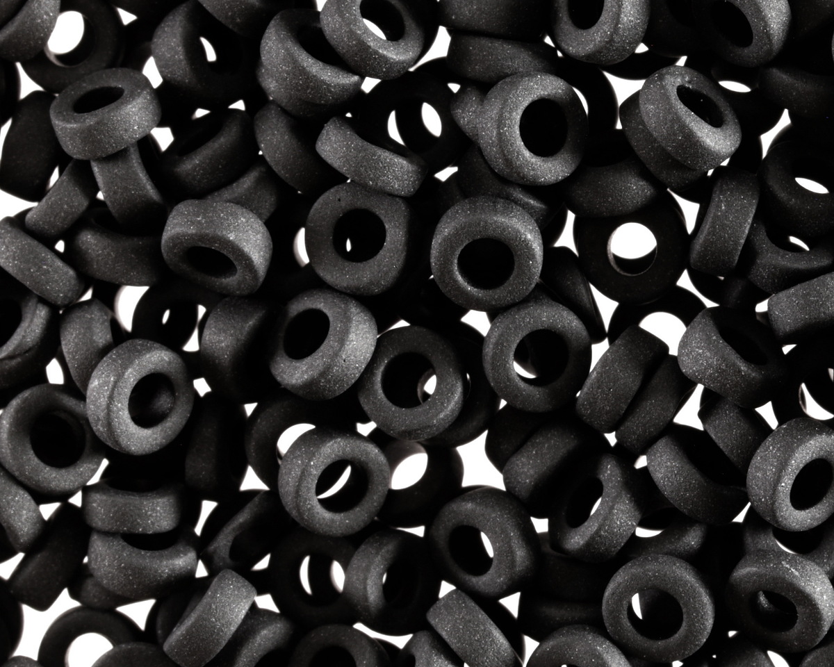 Miyuki Matte Black Spacer Bead 3mm - 125 gram Package