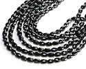 Black Obsidian Microfaceted Oval 8x6mm
