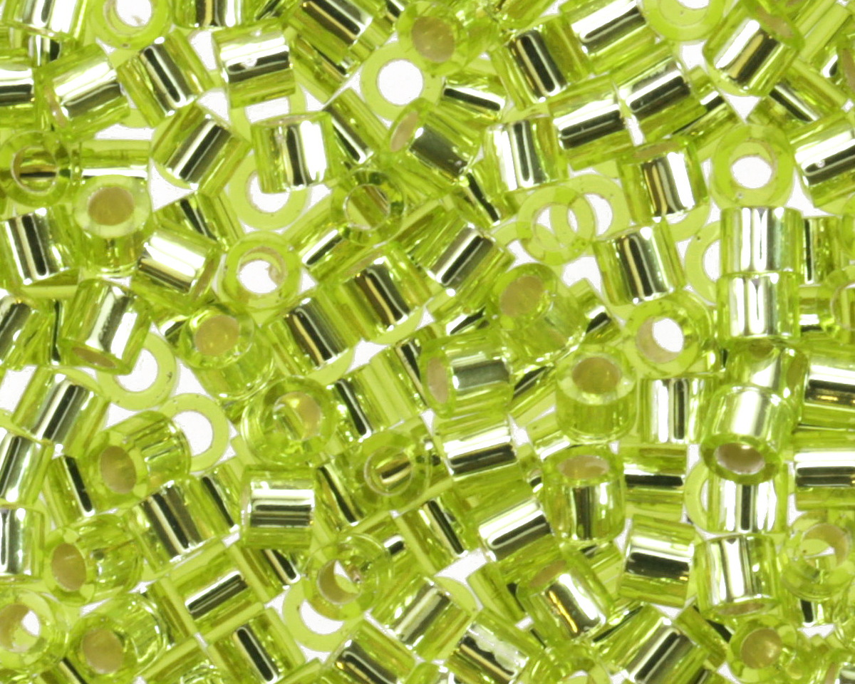 Miyuki Delica Silver Lined Chartreuse (DBS0147) 15/0 Seed Bead