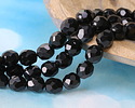 Black Obsidian Microfaceted Egg Nugget 10x9mm