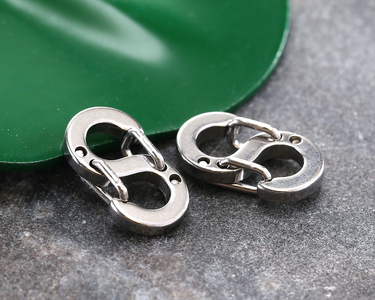 Stainless Steel S Spring Clasp 7x11mm