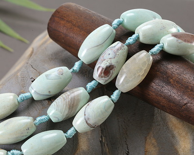 Arctic (light) Terra Agate Rice 21-24x13mm