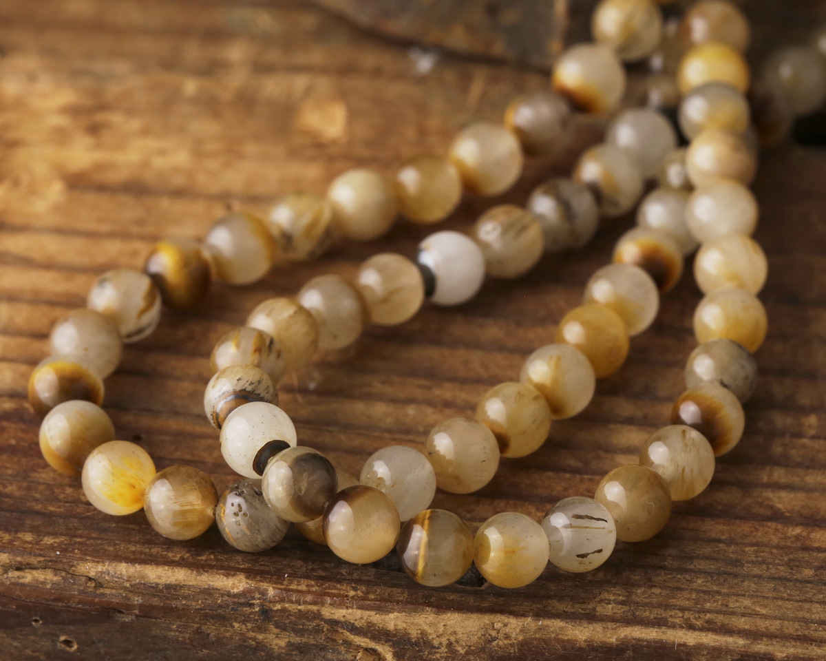 Golden Wooden Jasper Round 6mm