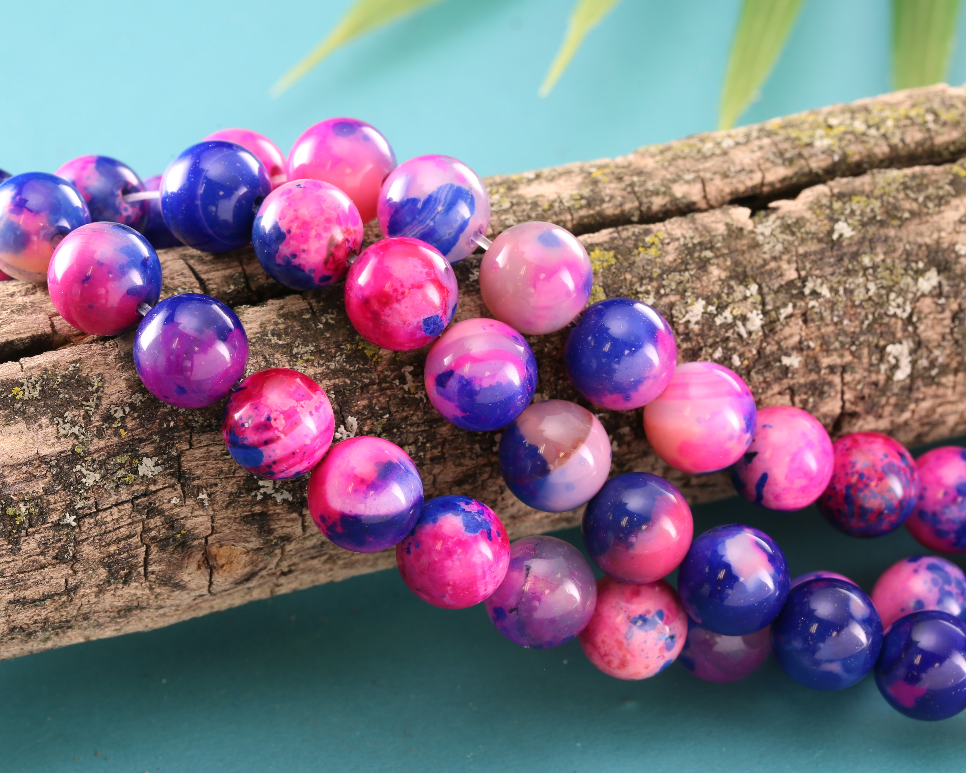 Berry Blast Agate Round 10mm