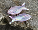 Lavender Resin & Shell Fish Focal 10x24mm
